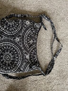 Vera Bradley Black and White Mandala Crossbody Bag